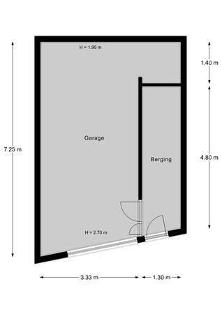 Floorplan - Gaagweg 36B, 2636 AK Schipluiden